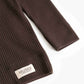 MARMAR COPENHAGEN BROWN RIBBED T-SHIRT