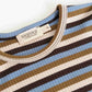 MARMAR COPENHAGEN BLUE/BROWN STRIPE SET