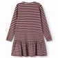 MARMAR COPENHAGEN BROWN/PINK STRIPE DRESS