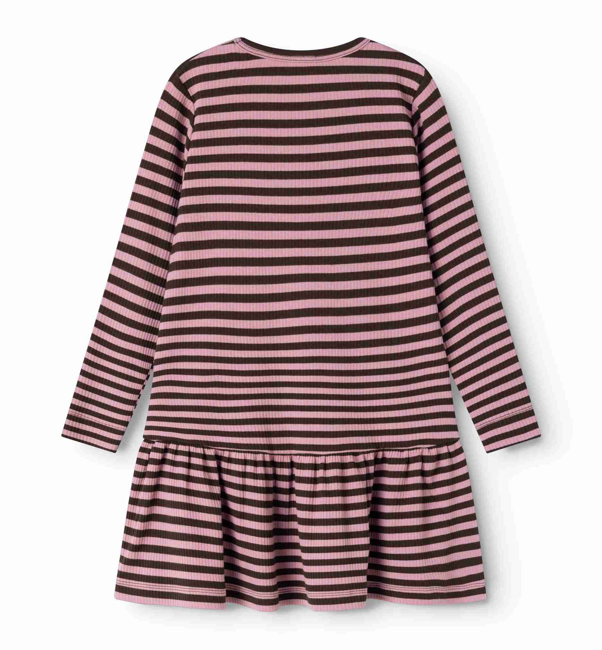 MARMAR COPENHAGEN BROWN/PINK STRIPE DRESS