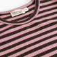 MARMAR COPENHAGEN BROWN/PINK STRIPE DRESS