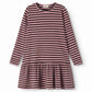 MARMAR COPENHAGEN BROWN/PINK STRIPE DRESS