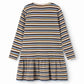 MARMAR COPENHAGEN BROWN/BLUE STRIPE DRESS
