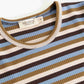 MARMAR COPENHAGEN BROWN/BLUE STRIPE DRESS