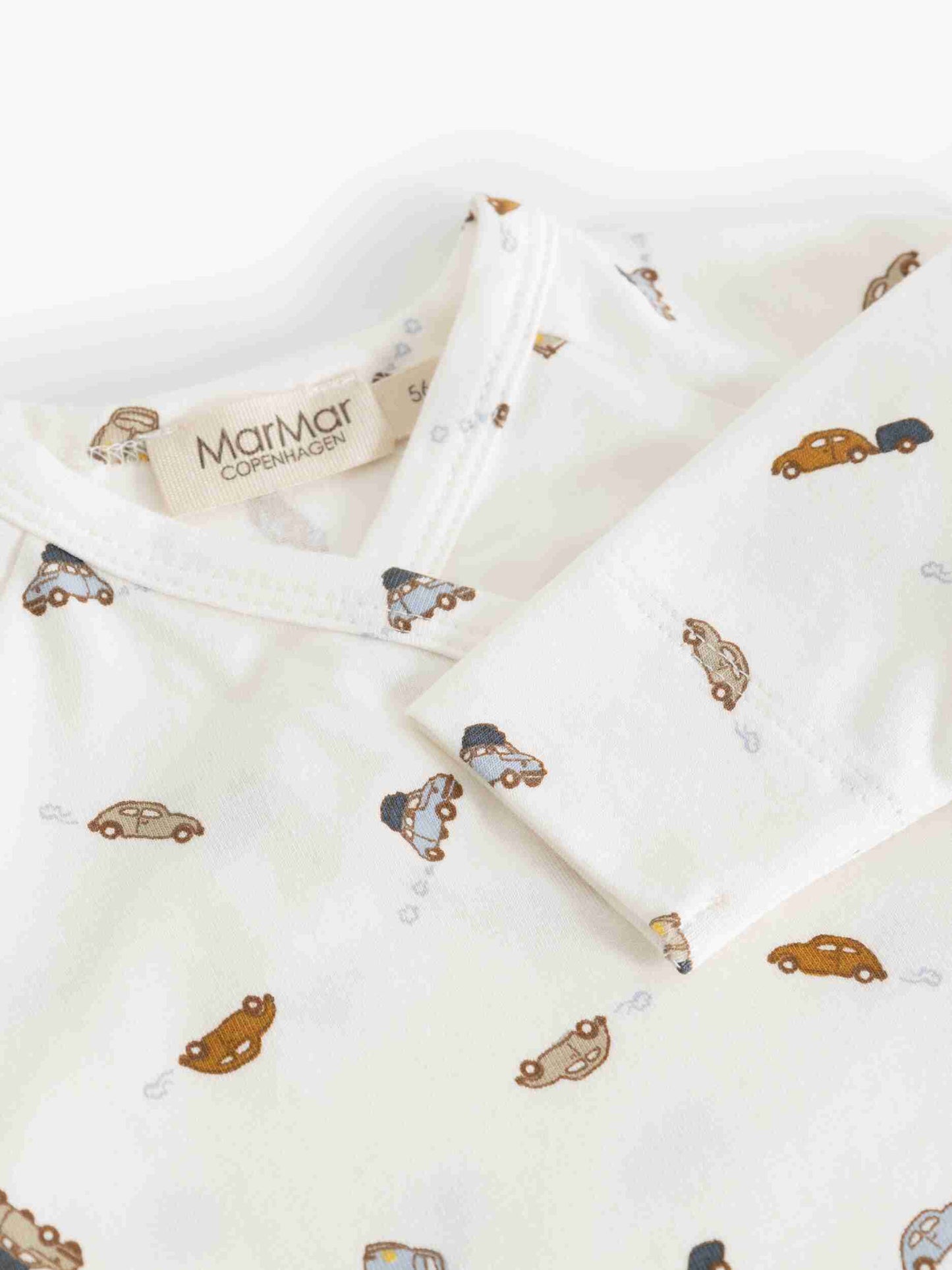 MARMAR COPENHAGEN WHITE CAR PRINT WRAP FOOTIE