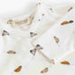 MARMAR COPENHAGEN WHITE CAR PRINT WRAP FOOTIE SET