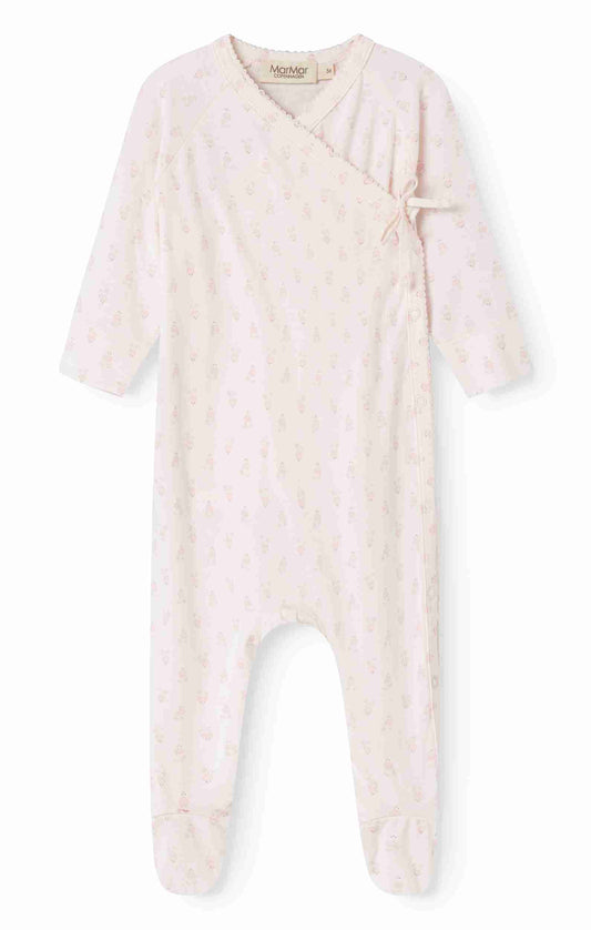 MARMAR COPENHAGEN PALE PINK TINY FLORAL FOOTIE