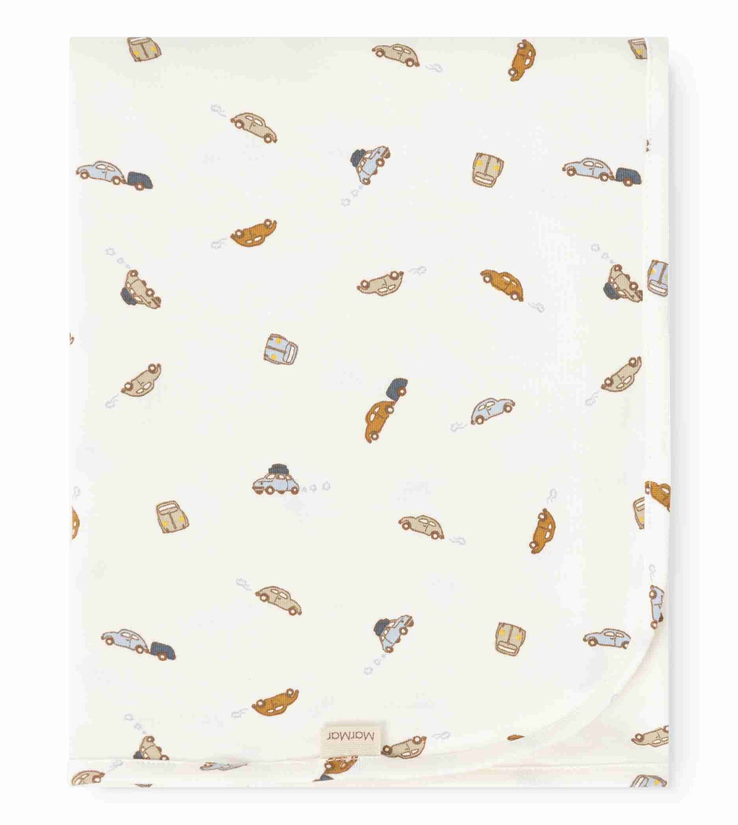 MARMAR COPENHAGEN WHITE CAR PRINT WRAP FOOTIE SET