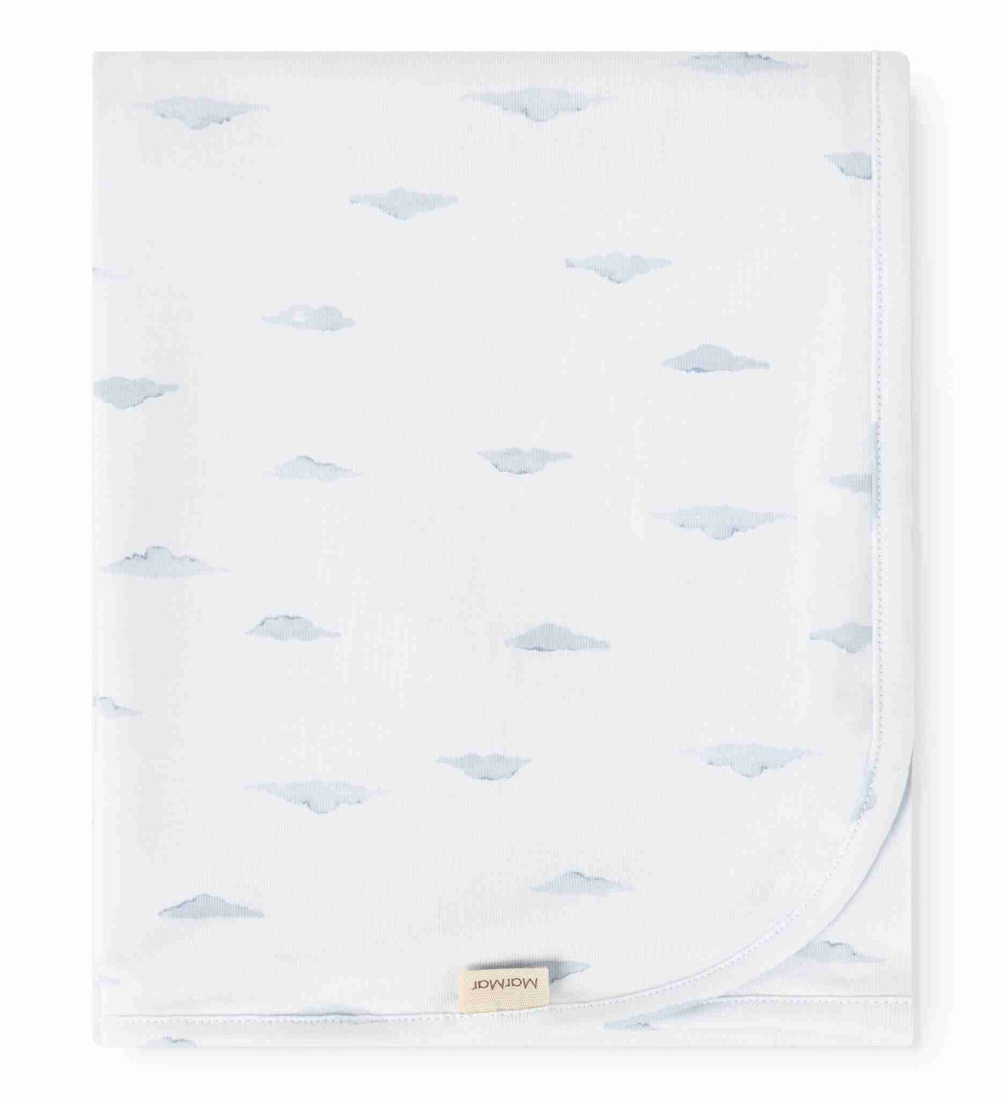 MARMAR COPENHAGEN PALE BLUE CLOUD PRINT FOOTIE SET