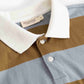MARMAR COPENHAGEN BLUE/CAMEL WIDE STRIPE POLO