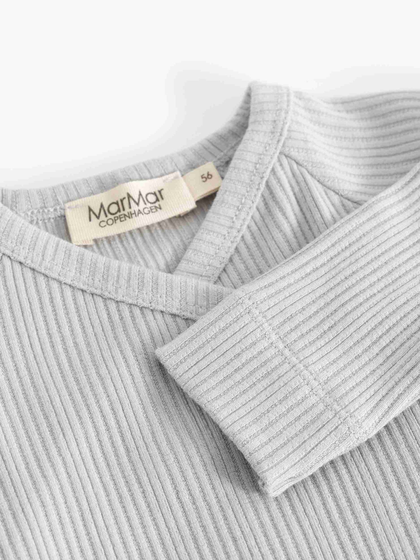 MARMAR COPENHAGEN GREY RIBBED WRAP FOOTIE