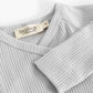 MARMAR COPENHAGEN GREY RIBBED WRAP FOOTIE SET