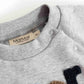 MARMAR COPENHAGEN GREY/BLUE STACKED LOGO SWEATSHIRT