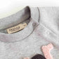 MARMAR COPENHAGEN GREY/PINK STACKED LOGO SWEATSHIRT