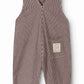 MARMAR COPENHAGEN BROWN STRIPE BUTTON OVERALLS