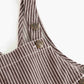 MARMAR COPENHAGEN BROWN STRIPE BUTTON OVERALLS
