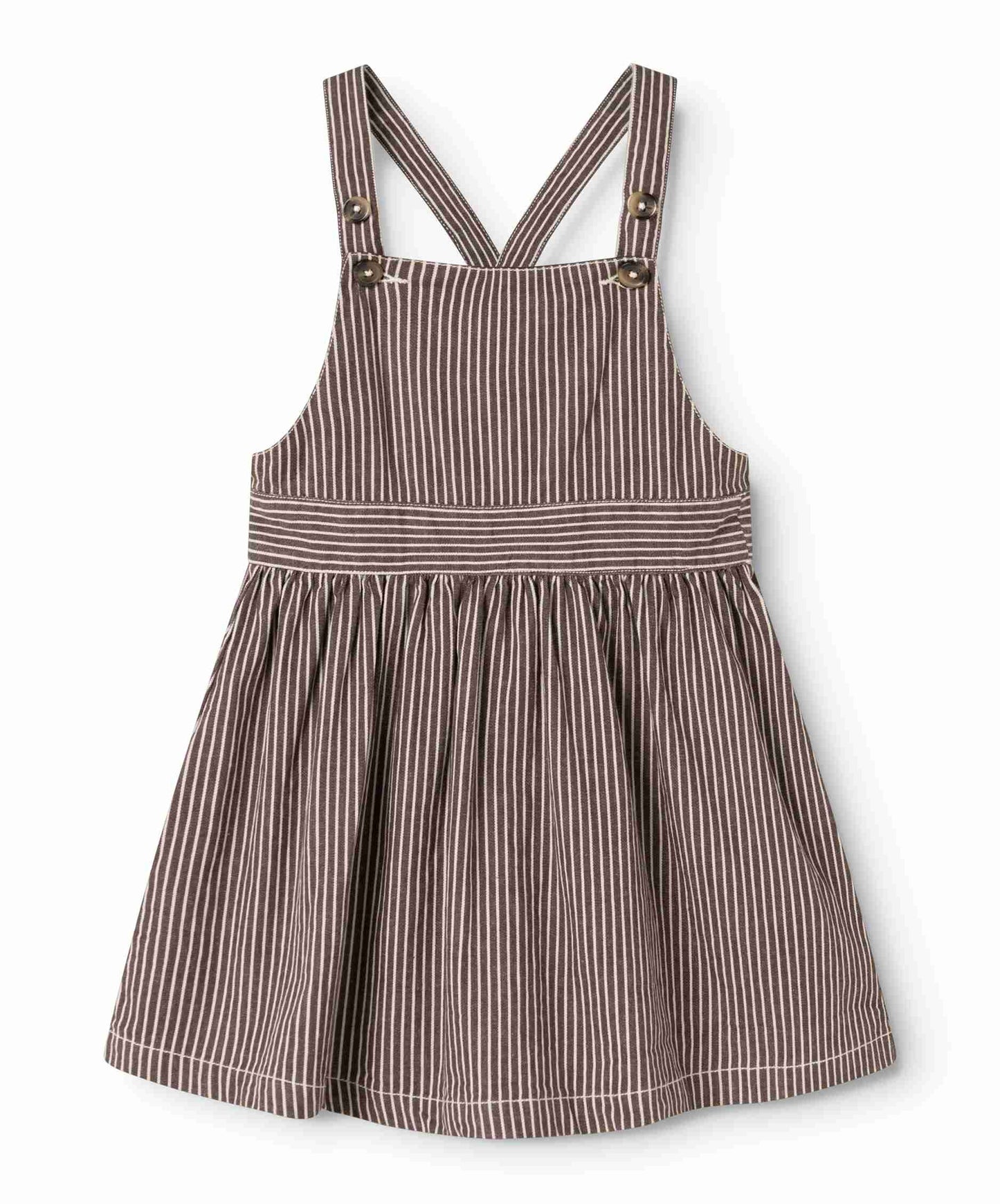 MARMAR COPENHAGEN BROWN STRIPE BUTTON JUMPER