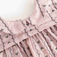MARMAR COPENHAGEN DUSTY PINK LINEAR FLORAL BLOOMER SET