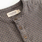 MARMAR COPENHAGEN TAUPE HOUNDSTOOTH BUTTON SHIRT