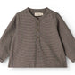 MARMAR COPENHAGEN TAUPE HOUNDSTOOTH BUTTON SHIRT