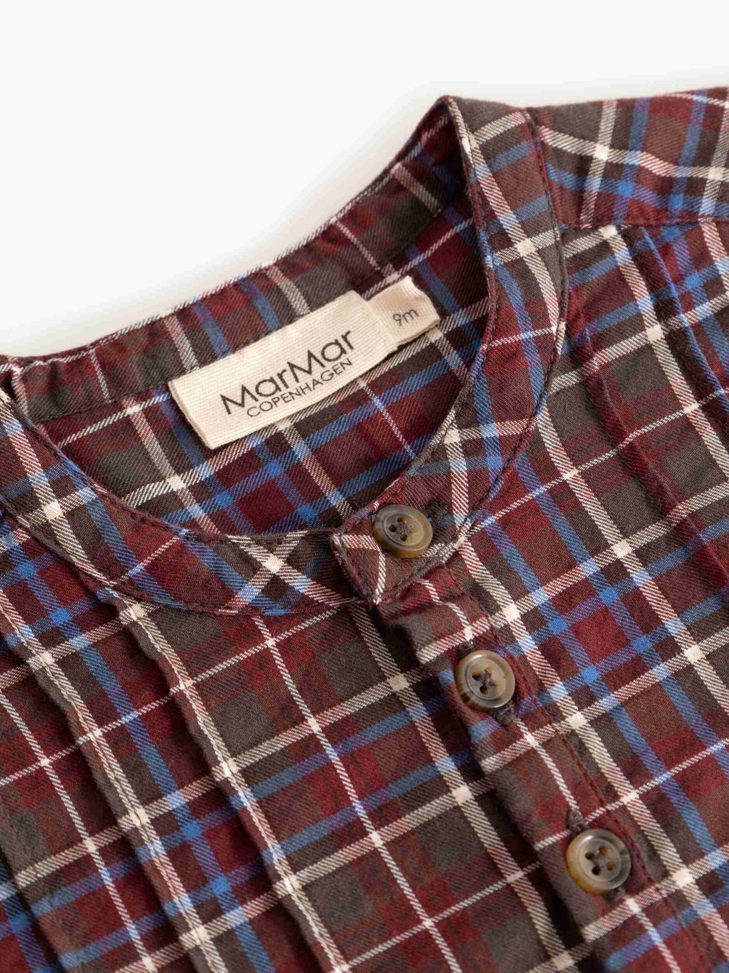 MARMAR COPENHAGEN BROWN CHECKED BUTTON SHIRT