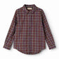 MARMAR COPENHAGEN BROWN  CHECKED COLLAR SHIRT