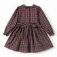 MARMAR COPENHAGEN BROWN CHECKED PETER PAN COLLAR DRESS
