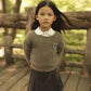 COTTIER BROWN RIBBON SWEATER
