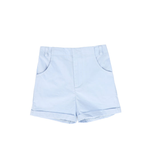 BAMBOO LIGHT BLUE BUTTON SHORTS