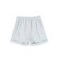 LE BOURDON WHITE/BLUE LINEN SEAM SHORTS
