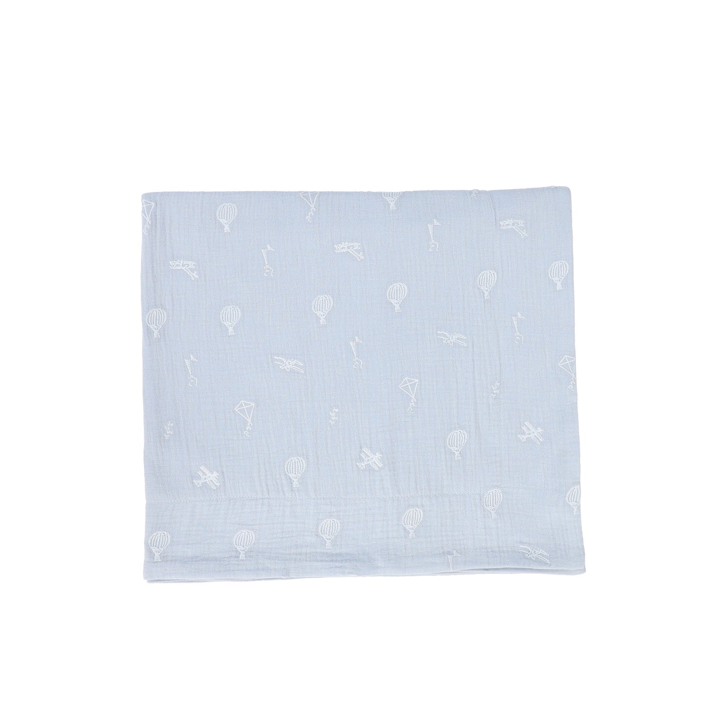 BEBE JOLEE BLUE HOT AIR BALLOON BLANKET