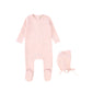 BEBE JOLEE PINK HOT AIR BALLOON STITCHED FOOTIE