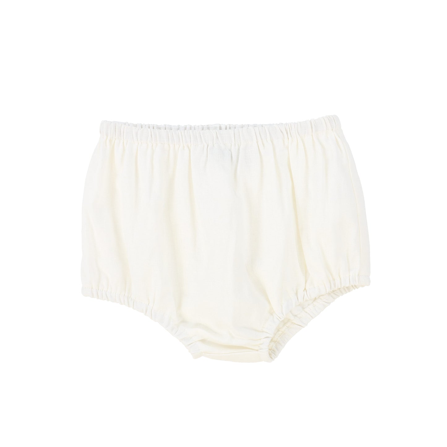 FRANCESCA GUILIANO IVORY LINEN PINTUCK BLOOMERS SET