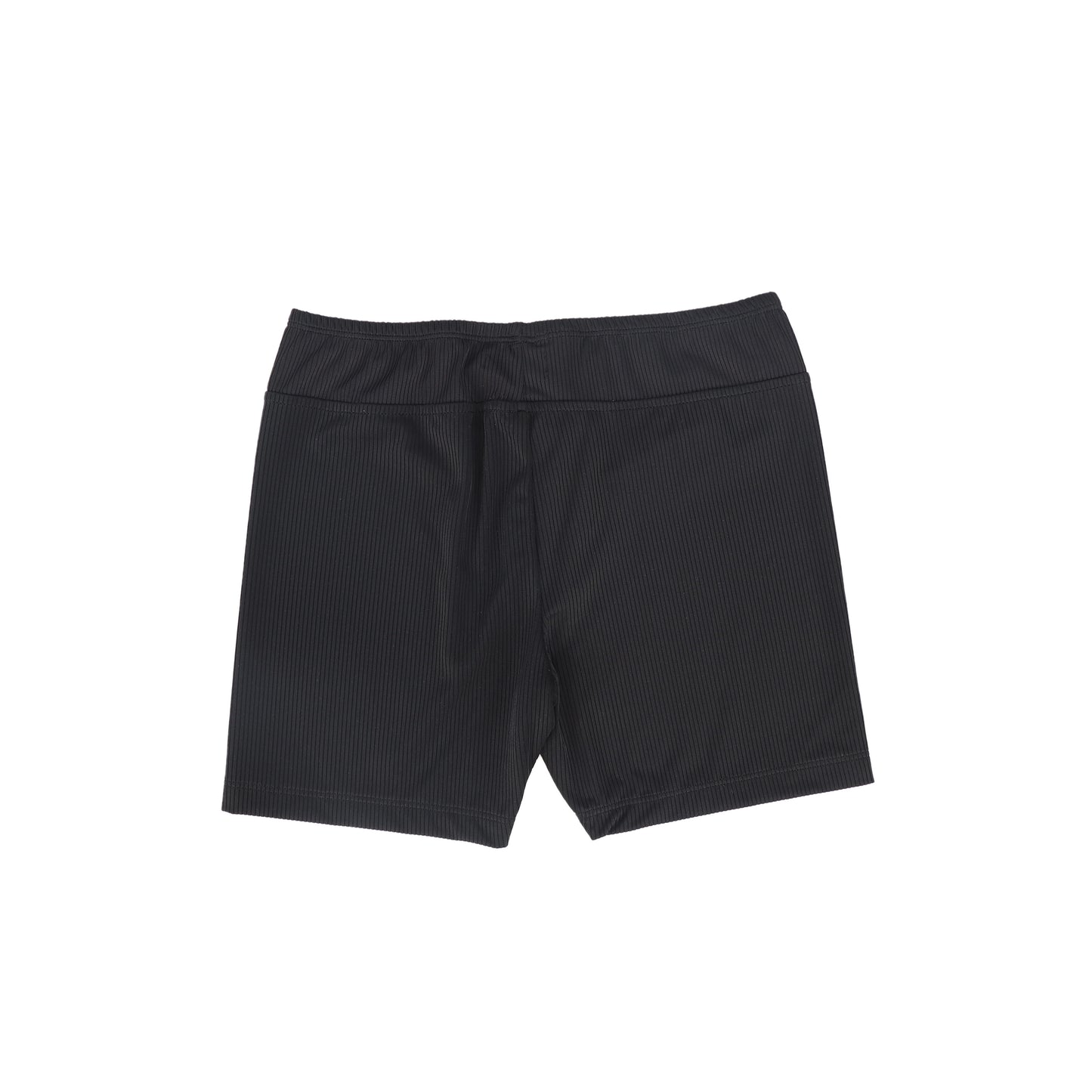 VALENTINA BLACK RIBBED SWIM SHORTS