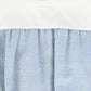 LE BOURDON LIGHT BLUE TEXTURED COLLAR ROMPER