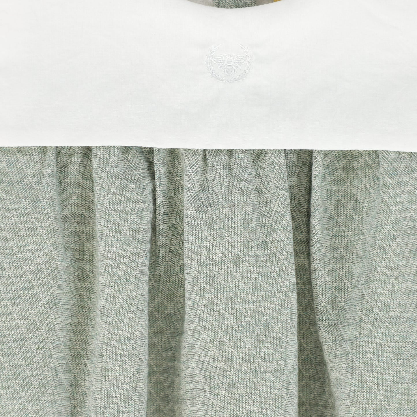 LE BOURDON GREEN TEXTURED COLLAR ROMPER