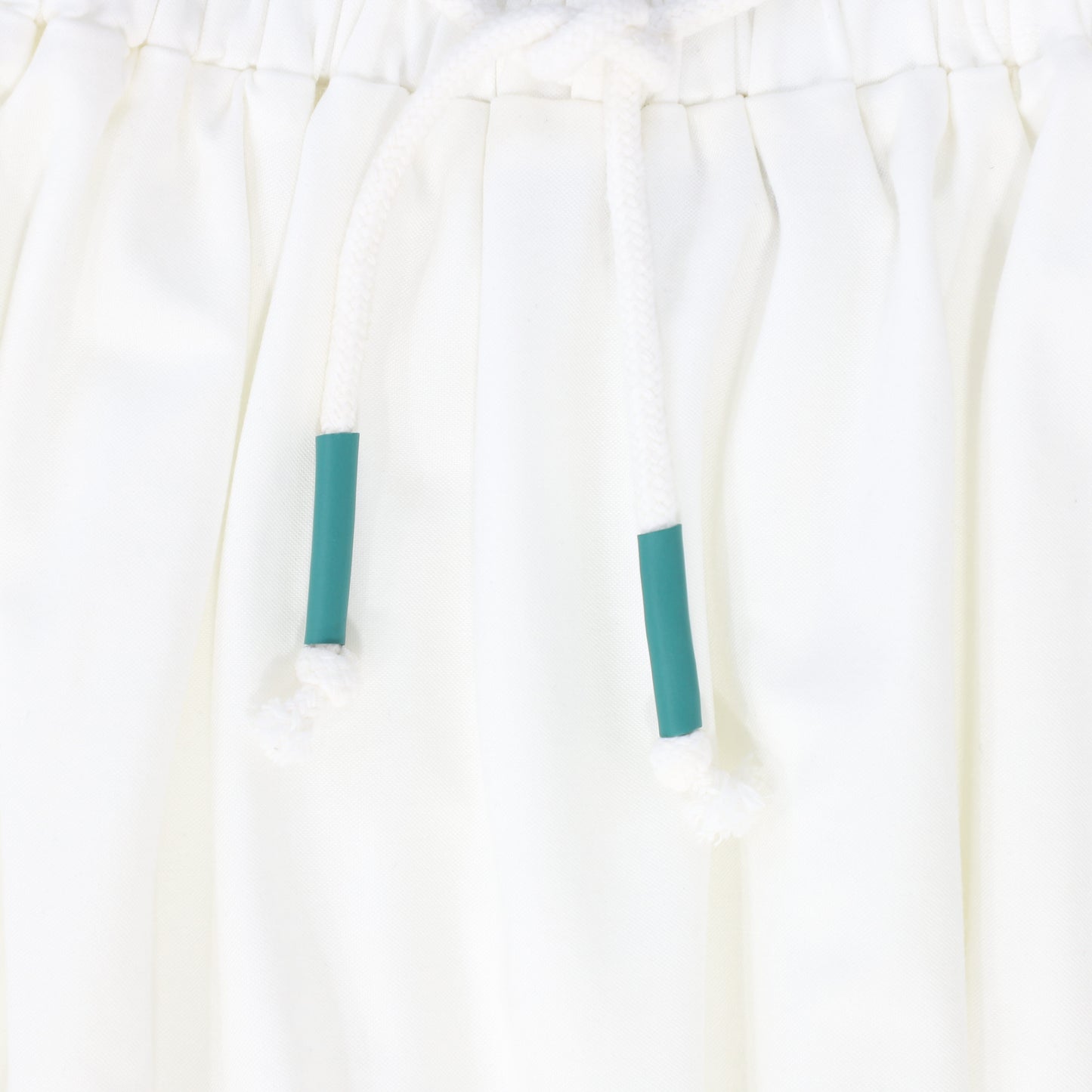 BAMBOO WHITE TRIM DRAWSTRING ROMPER