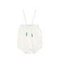 BAMBOO WHITE TRIM DRAWSTRING ROMPER