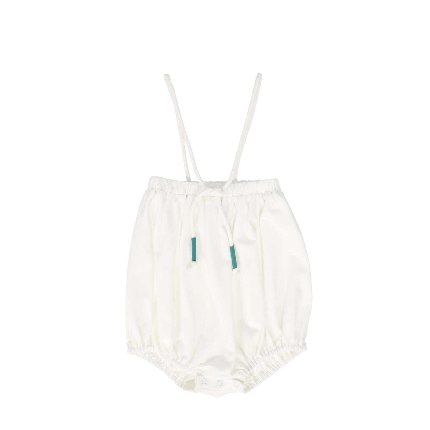 BAMBOO WHITE TRIM DRAWSTRING ROMPER