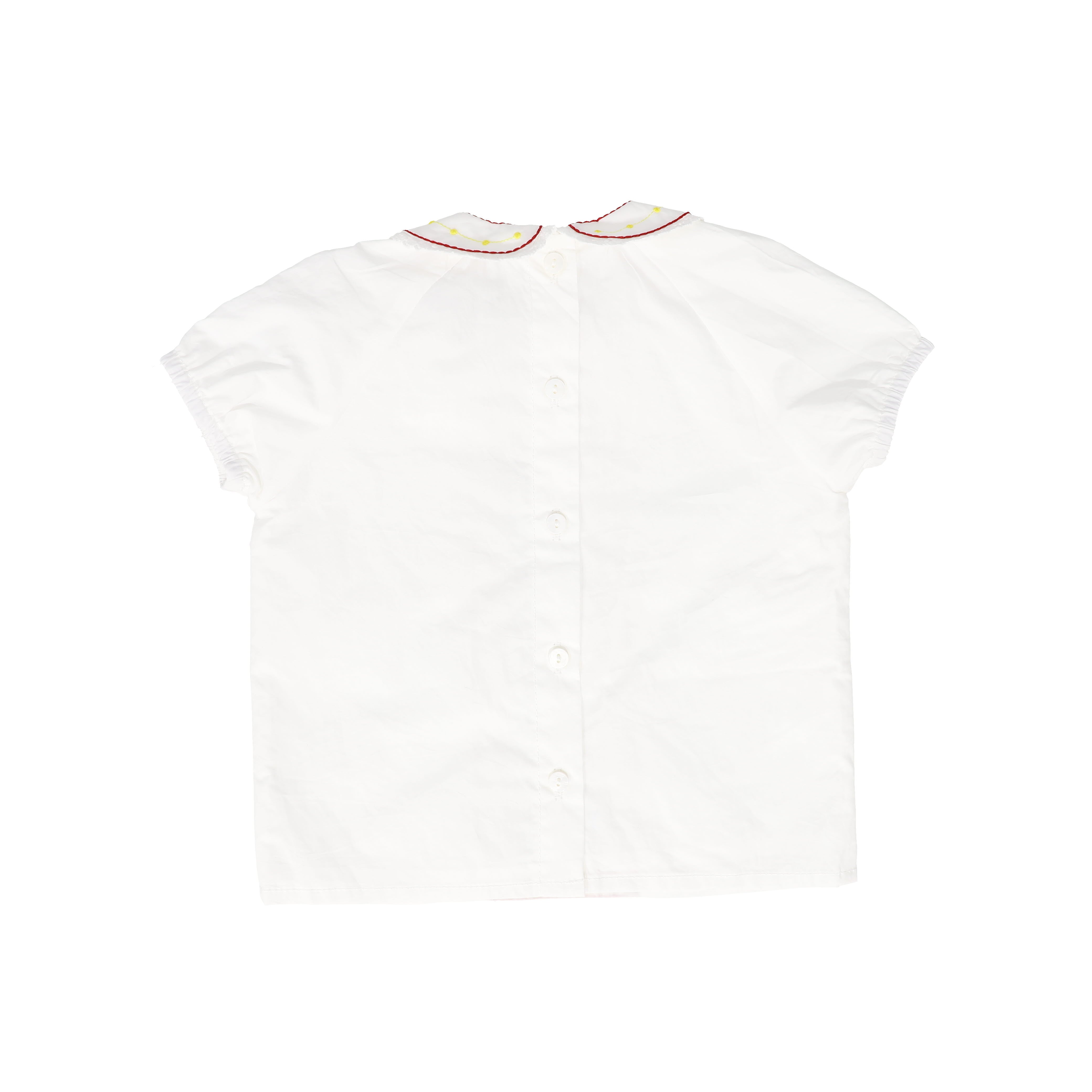 BAMBOO WHITE EMBROIDERED FLOWER TRIM BLOOMER SET [FINAL SALE