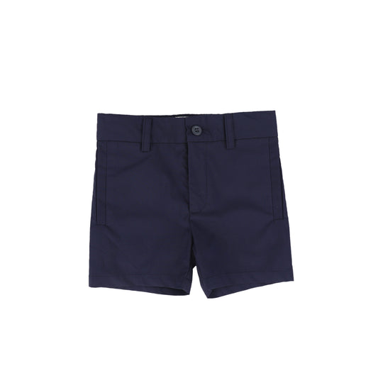 BACE COLLECTION NAVY POPLIN SHORTS