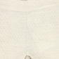 LE BOURDON CREAM TEXTURED BUTTON SHORTS