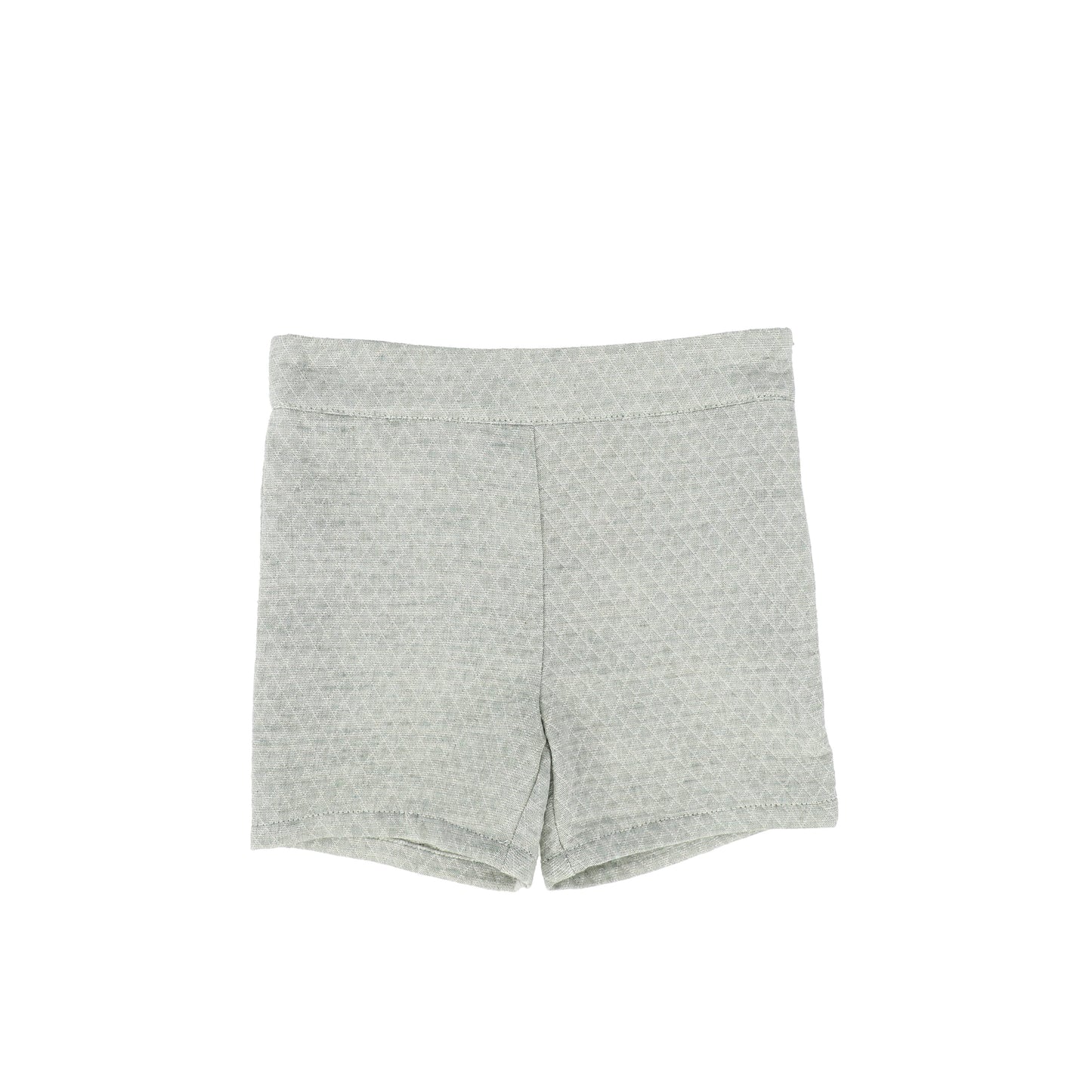 LE BOURDON GREEN TEXTURED BUTTON SHORTS