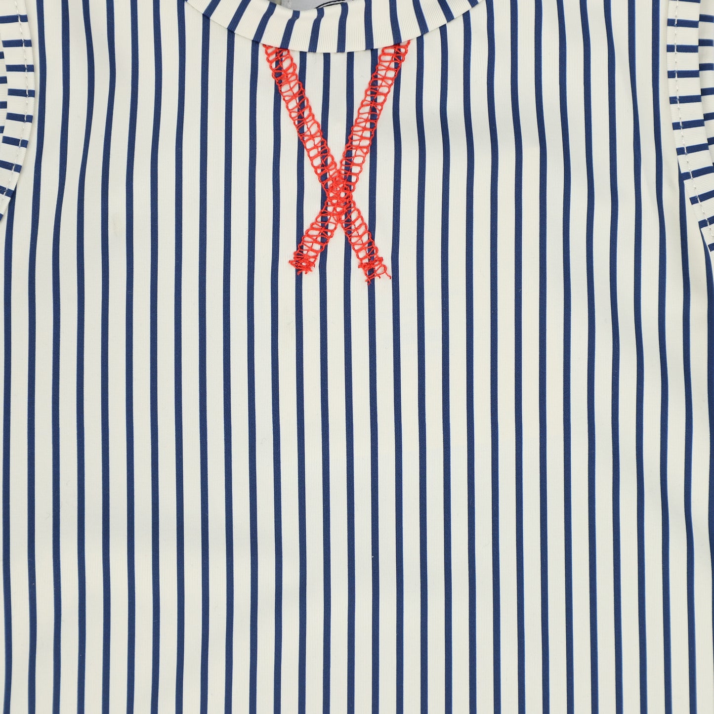 WATER CLUB WHITE/BLUE THIN STRIPED TANK SET