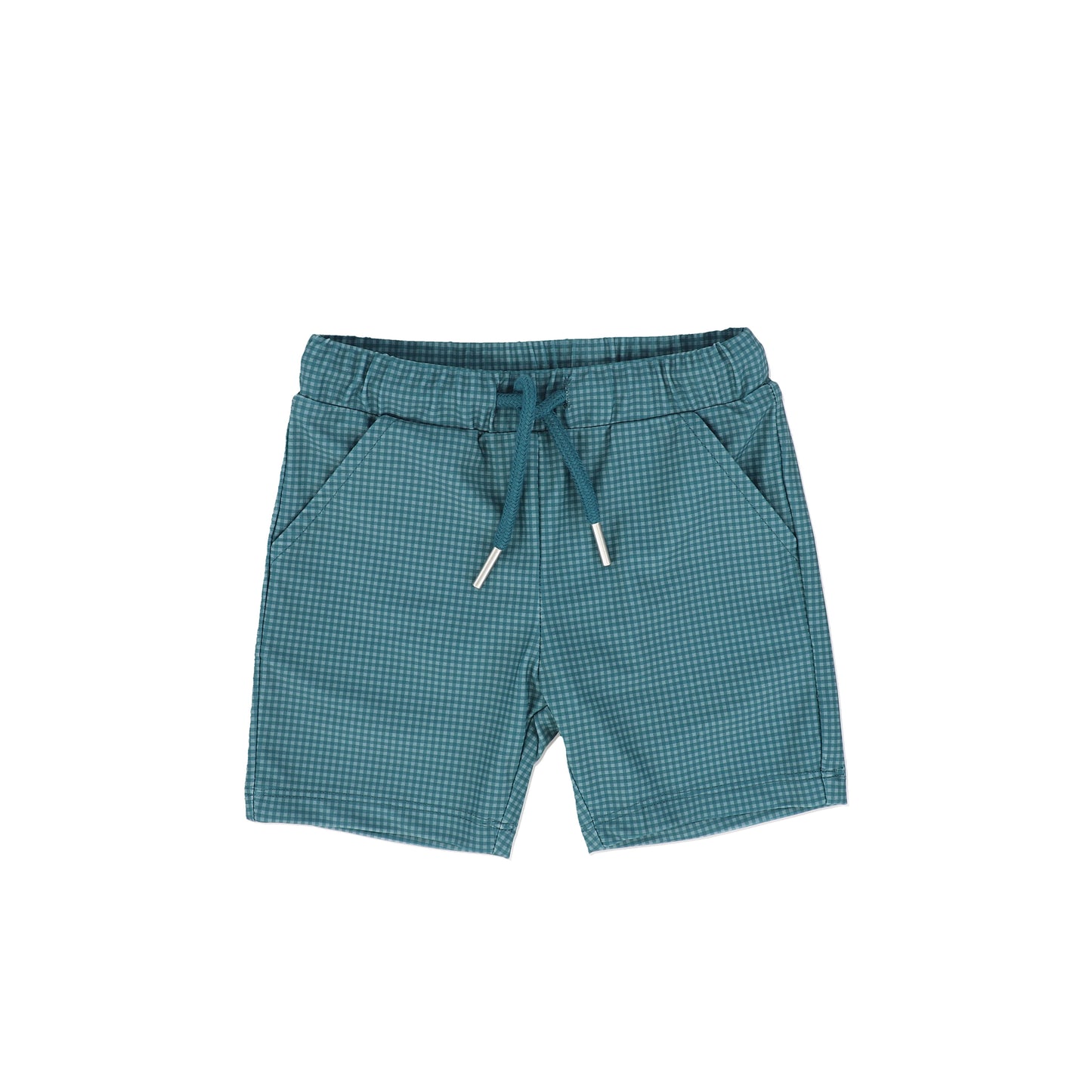 WATER CLUB BLUE CHECKED SHORTS SET