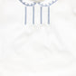 BEBE JOLEE WHITE/BLUE STITCHED TRIM COLLAR FOOTIE