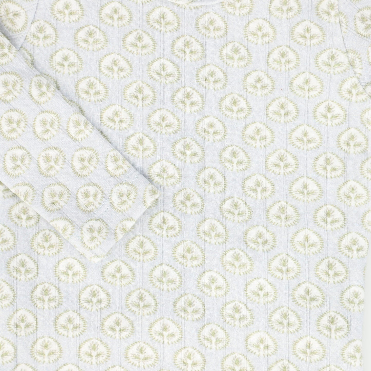 BEBE JOLEE BLUE POINTELLE PETAL FOOTIE