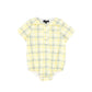 BAMBOO YELLOW PLAID SAILOR COLLAR ROMPER