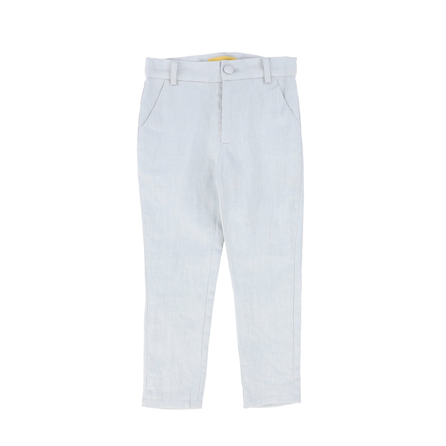 LE BOURDON BLUE FITTED LINEN PANTS