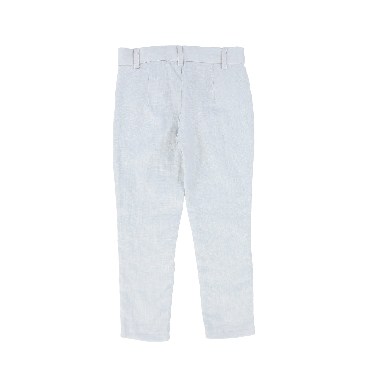 LE BOURDON BLUE FITTED LINEN PANTS